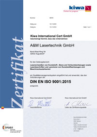 Zertifiziert nach DIN EN ISO 9001:2015